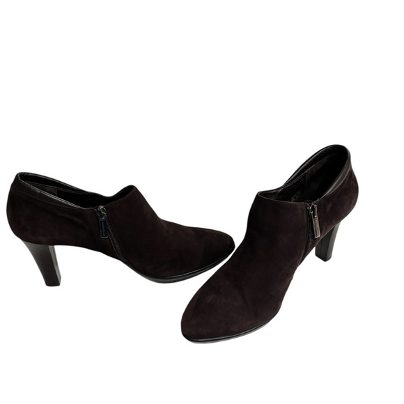 Aquatalia Like NEW Brown Suede 3” Heels, 9.5 - Picture 1 of 10